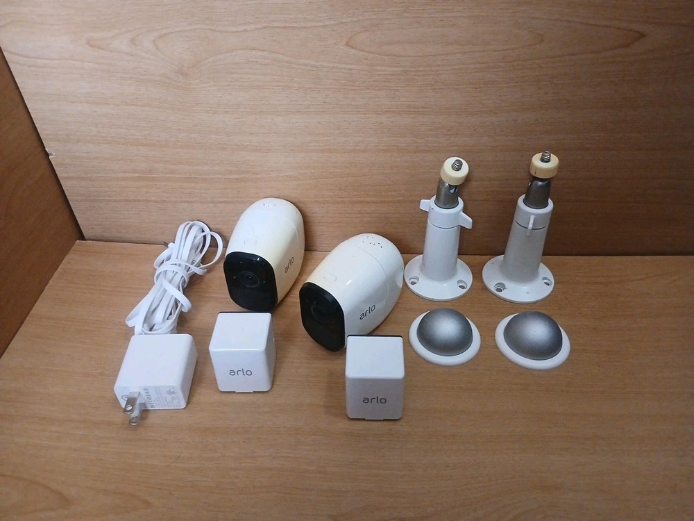 Netgear Arlo Pro VMC4030 1080p HD Wireless Cameras W/ Battery & Mounts- TESTED