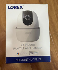 Lorex 2K Indoor Pan-Tilt Wi-Fi Security Camera Smart Home Pet Baby Monitor New