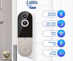 Smart Doorbell Camera Video Doorbell Camera 1080p Battery Powered for Front Door