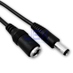 10′ ft DC extension 2.1mm X 5.5mm power cord/cable CCTV extender Male to Female