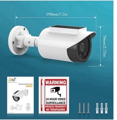 security camera-fake solar （4 packs Battery not Included）