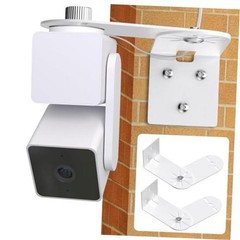 2Pack Metal Corner Wall Mount Bracket for Wyze Cam Pan V3/V2, Cam White