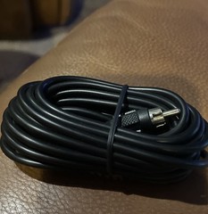 12ft RCA Audio Cable Single Extension Composite Male to Male Plug M/M NEW Black