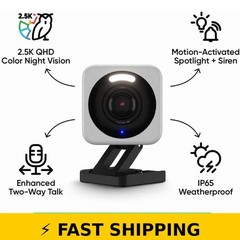 Wyze Cam v4 2.5K QHD Indoor/Outdoor Security Camera