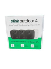 Blink Outdoor 4, (4th Gen 2025) Wireless 3 Camera Security System + Sync Module