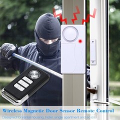 Apartment Safety Magnetic Window Door Alarm *2 Control by Remote Simple Function
