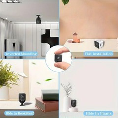 ​Smart Mini WiFi Security Camera 1080P HD Home Surveillance Cube Night Vision