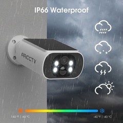 10CH NVR Solar Wireless Security Camera System Kit 4MP Outdoor Motion Alert IP65