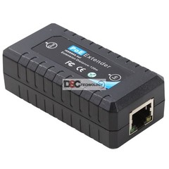Qty1x PoE Extender 10/100Mbps IEEE 802.3af PoE Repeater Extension 100m