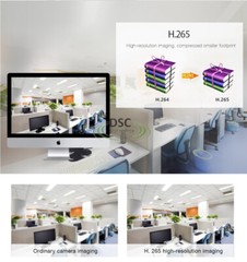 8 Channel NVR with 8 Port PoE, H.265 / H.264 Support IP Up to 4MP, XMEYE APP