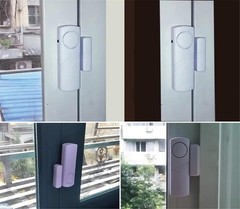 Easy-Mount 90dB Door Window Security Alarm – 3 Pack for Home and Office