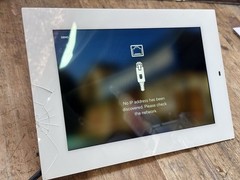 Savant ITP-E8000W-01 8” In-Wall Touch Panel (White)- “Cracked Corner”