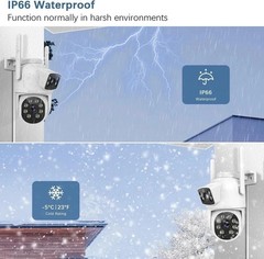 CAMCAMP Security Camera System Outdoor Wireless Audio Wifi Home CCTV 2K 10CH NVR