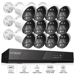 5in1 AHD Security Camera System 16CH DVR 1080P Outdoor Night Vision Waterproof
