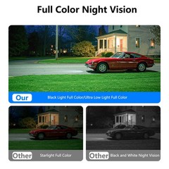 Wansview 2K Window Camera WIFI Security Camera Color Night Vision Ai Detection