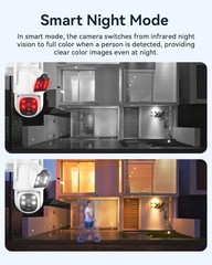 (8PX) Outdoor Wireless Cameras 2pcs 4MP Dual Lens Solar PTZ with 12” Monitor