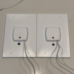 (2)Solar Panels Large 6.75in x 4.75in USB-C w/ Mounting Hardware Outdoor Cameras