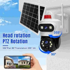 Dual Lens 1080P WiFi IP Camera Wireless Outdoor CCTV PTZ Home Security IR Camera