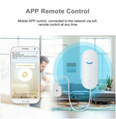 2X Tuya Smart WiFi Water Leak Sensor Flood Leakage Level Alarm Overflow Detector