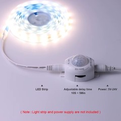 DC 5V 12V 24V PIR Motion Sensor Switch IR Detector for LED Strip