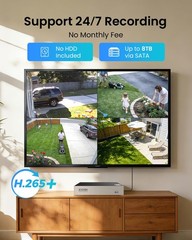 3K Lite 8CH Home Security Camera System Outdoor Indoor,AI Human/Vehicle Detec…