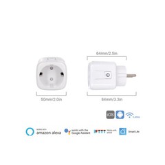 16A Power EU Smart Plug WiFi Tuya Socket Smart Life APP Control Compatible