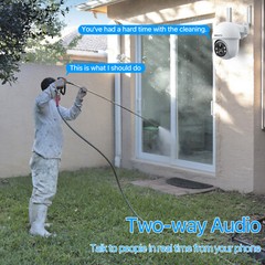 ARCCTV Solar 3MP Security Camera 2.4/5Ghz Wifi 360° PTZ Wireless 2Pack