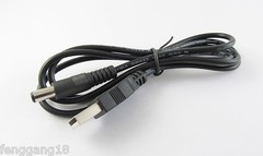 USB 2.0 Male To 5.5 x 2.1mm Plug DC Power Supply Socket Extension Cable Cord 3FT