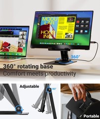 Ingnok Portable Monitor Ultra Slim 15.6 Inch Fhd Ips Laptop Screen Extender