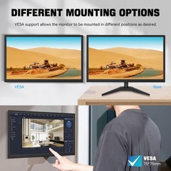 Ercgwop Monitor 22 Inch Fhd 1920X1080P Ips Pc Monitor 10-Point Touch Screen