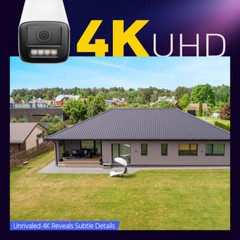 ANNKE 4K 8MP Full Color POE IP Security Camera 4X Optical Zoom Two Way Audio AI