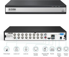 ZOSI 3K 8/16CH DVR 2MP Security Home Camera System Human Detection Night Vision