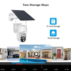 5MP 4G LTE Cellular Security Camera Solar – SIM Card, Wireless Outdoor No WiFi