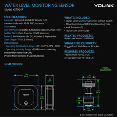 Lora Smart Water Level Monitoring Sensor, Wireless Battery-Powered Float Switch