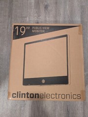 19 in. Public View Monitor – Clinton Electronics CE-N19 Brand New In A Box CCTV