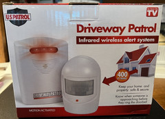 U.S Patrol Driveway Patrol Garage Motion Sensor Security Infrared System White