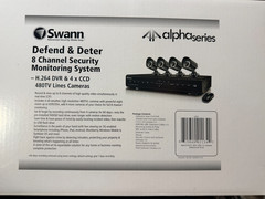 Swann Alpha Series Defend & Deter 8 Channel System 480TV H.264 DVR 4xCCD d14c16