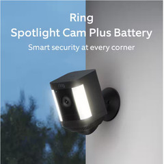 Ring Spotlight Cam Plus, Battery – Black