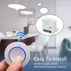 Tuya Wifi Smart Light Switch 16A 433Mhz Wireless Remote Control Relay Controller