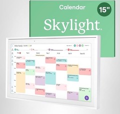 Skylight 15″ Smart Calendar Display, Touchscreen, Auto-Sync, Google Apple Compa…