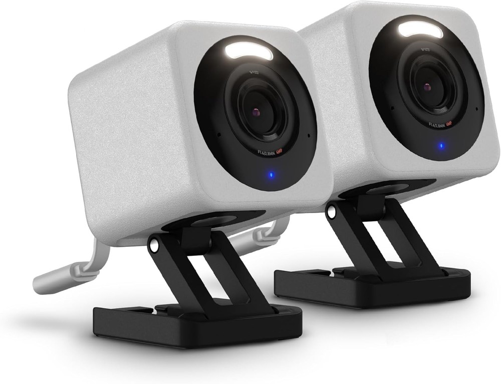 WYZE Cam v4, 2.5K QHD WiFi Indoor/Outdoor Smart Home Security Camera, Grey