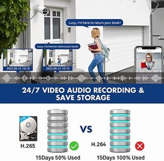 SmartSF 8CH Full HD NVR 2MP Video Audio Outdoor IR Wireless IP Security System