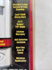 Security Alert System Motion Sensor Alarm Castlehill Products 110db W/Remote NIP
