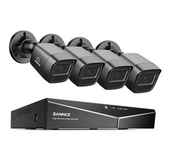 SANNCE 16CH DVR 1080P Video Outdoor CCTV Security Camera System Human Detection