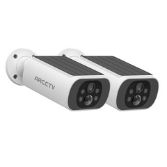 ARCCTV Wireless Solar Security Camera Outdoor WiFi 2 Way Audio Night Vision IP65