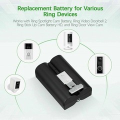 RING 3 PACK Rechargeable Battery OEM Video Doorbell 2,3, or 4 or Stickup NEW