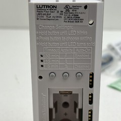 Lutron LRF2-VKLB-P-WH Corner Mount Infrared Wireless Occupancy Sensor 3V