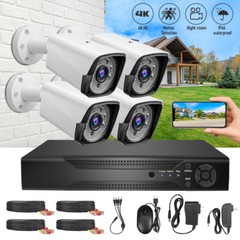 1080P 5MP Lite 8CH DVR CCTV Security Camera System Outdoor with Hard Drive 1TB
