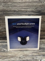 Blink Wired Floodlight Camera, Smart Security Camera, 2600 Lumens, HD BLACK