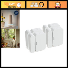 Entry Sensor Pack of 4 – Window & Door Security Alarms – Compatible with Home Sy